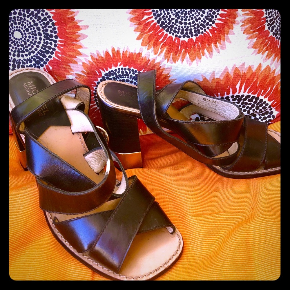 Nice heels block sandal from Michael Kors